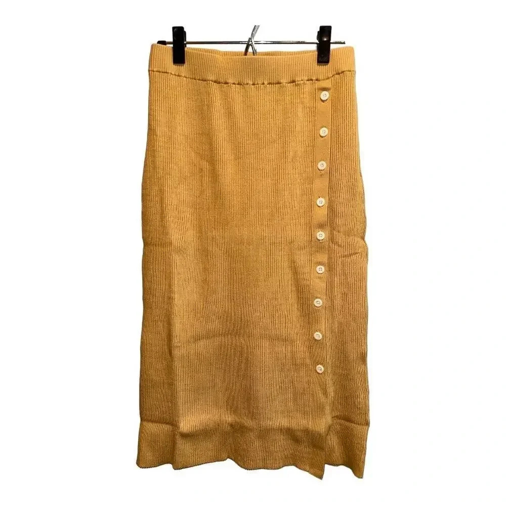 NWT Lita By Ciara Side Button‎ Ribbed Skirt